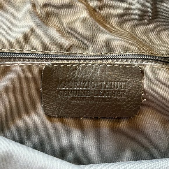 Vintage Maurizio Taiuti Suede BoHo Bag – Olive Green - Picture 3 of 4